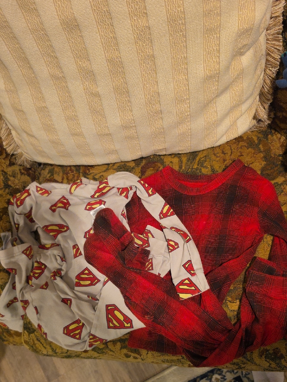 GAP Red and Black Plaid  Pajama Top with Graphic Tee